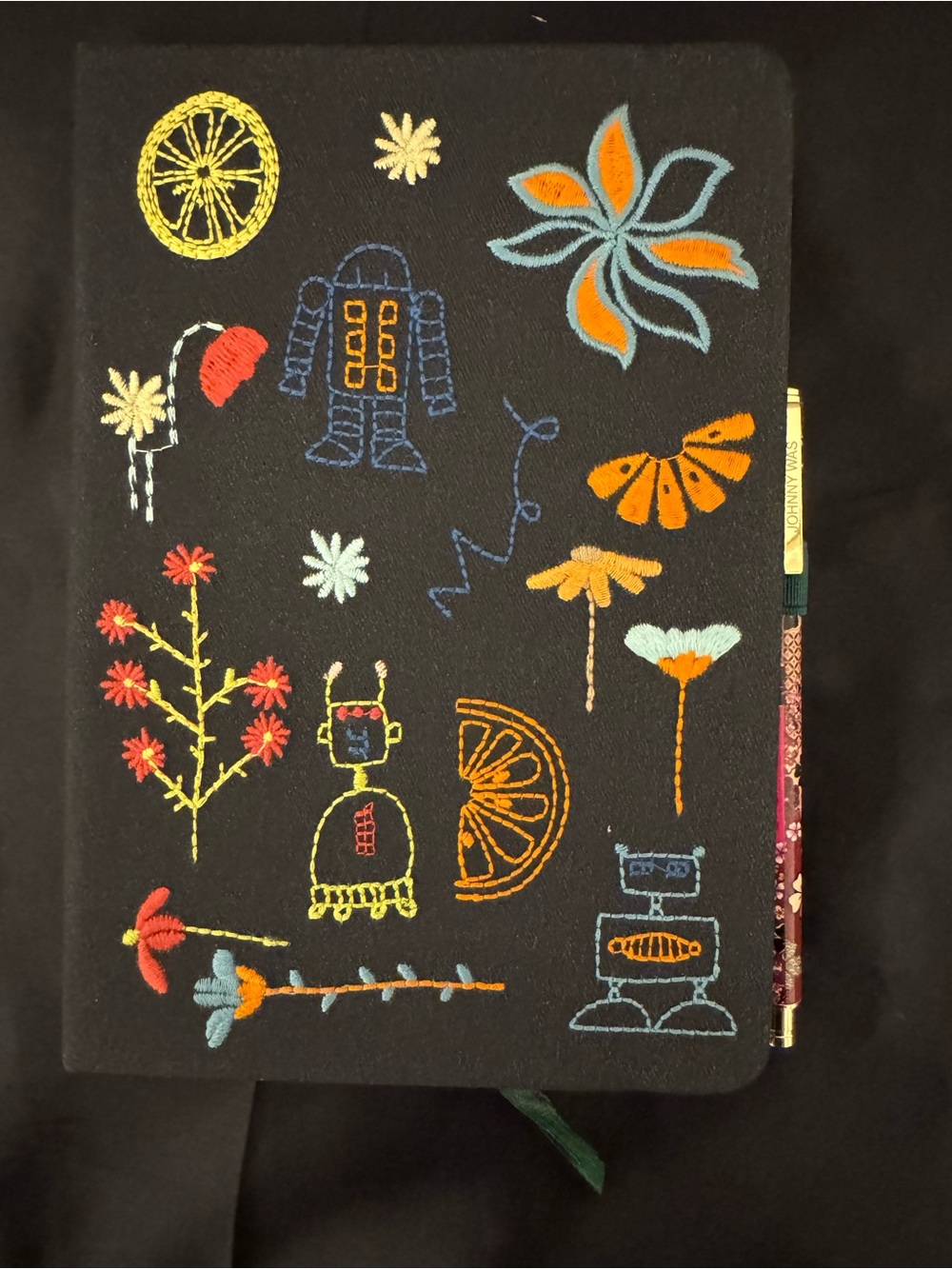 Johnny Was Embroidered Journal and Pen set - New with tags